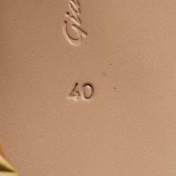 مملوكة مسبقًا صندل بكعب مرتفع جيانفيتو روسي مقاس 40 سويدي أسود مع حزام للكاحل