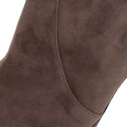 Pre Owned Gianvito Rossi Beige Suede Over the Knee Boots Size 39