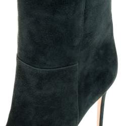 Pre Owned Gianvito Rossi Green Suede Knee High Boots Size 41