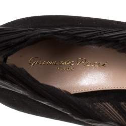 Pre Owned Gianvito Rossi Black Suede Divine Pointed Toe Pumps Size 40