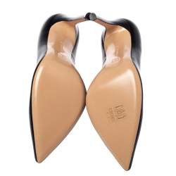 Pre Owned Gianvito Rossi Black Leather Pointed Toe Pumps Size 36