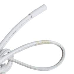 Pre Owned Gianvito Rossi White Leather Silk Montecarlo Sandals Size 38