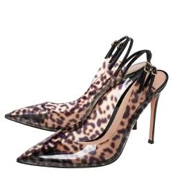 Pre Owned Gianvitto Rossi Black PVC And Patent Pumps Size 42