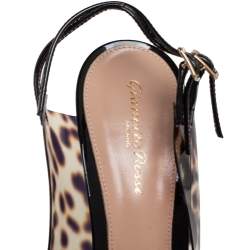 Pre Owned Gianvitto Rossi Black PVC And Patent Pumps Size 42