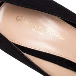 Pre Owned Gianvito Rossi Black Suede Pointed Toe Pumps Size 41