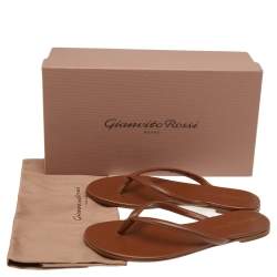 Gianvito Rossi Brown Leather Flats Size 36