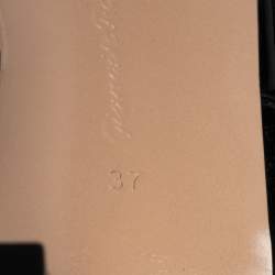 Pre Owned Gianvito Rossi Black Patent Leather and PVC Bree Pumps Size 37