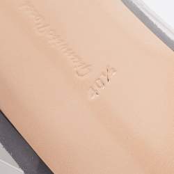 Pre Owned Gianvito Rossi Grey Suede and PVC Plexi Pumps Size 40.5