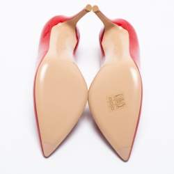 Pre Owned Gianvito Rossi Red Patent Leather Gianvito Pointed Toe Pumps Size 36 
