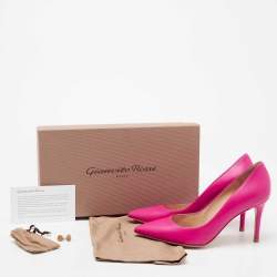 Pre Owned Gianvito Rossi Fuchsia Leather Gianvito Pumps Size 36