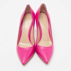 Pre Owned Gianvito Rossi Fuchsia Leather Gianvito Pumps Size 36