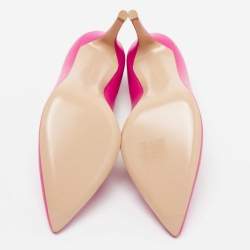 Pre Owned Gianvito Rossi Fuchsia Leather Gianvito Pumps Size 36