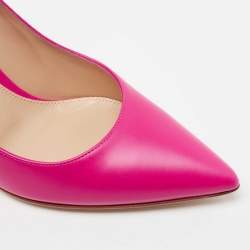 Pre Owned Gianvito Rossi Fuchsia Leather Gianvito Pumps Size 36