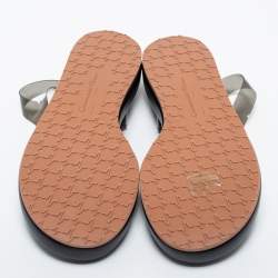 Pre Owned Gianvito Rossi Black PVC  Metropolis Platform Sandals Size 36