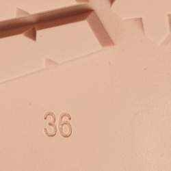 Pre Owned Gianvito Rossi Pink Fabric and Leather Martis Ankle Boots Size 36