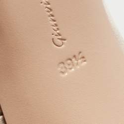 Pre Owned Gianvito Rossi Beige Satin Gianvito 105 Pumps Size 39.5