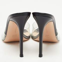 Gianvito Rossi Transparent PVC Elle Slide Sandals Size 40