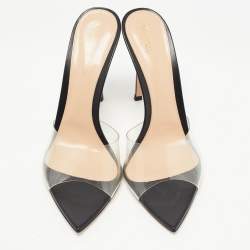 Gianvito Rossi Transparent PVC Elle Slide Sandals Size 40