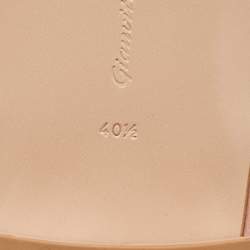 Pre Owned Gianvito Rossi  Blush Pink Leather Slide Sandals Size 40.5