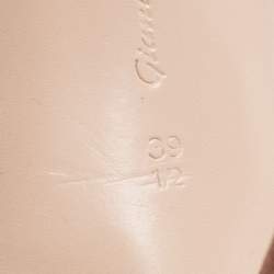 Pre Owned Gianvito Rossi Dusty Pink Suede and PVC Ankle Strap Sandals Size 39.5