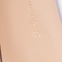 Pre Owned Gianvito Rossi Purple Leather and PVC Plexi Pumps Size 40