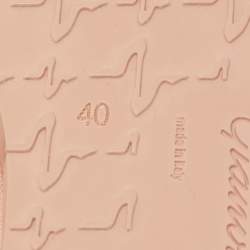 Pre Owned Gianvito Rossi Beige Leather Alima Sandals Size 40