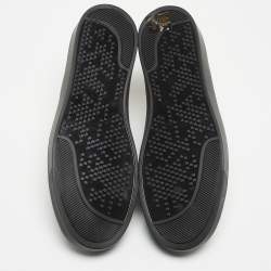 Gianvito Rossi Black Leather Low Top Sneakers Size 38.5 