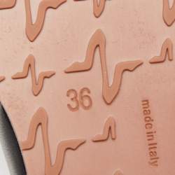 Pre Owned Gianvito Rossi Black PVC Metropolis Sandals Size 36