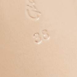 Pre Owned Gianvito Rossi Silver Glitter and PVC Pumps Size 38