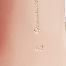 Pre Owned Gianvito Rossi Gold Glitter Nubuck Leather Embellshed Ankle Strap Sandals Size 42