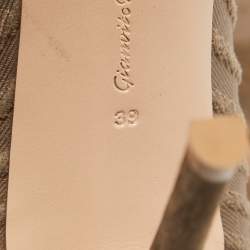 Pre Owned Gianvito Rossi Grey Suede and Fabric Ankle Boots Size 39