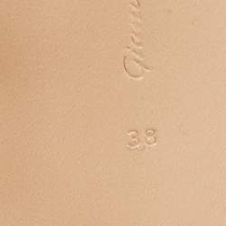 Pre Owned Gianvito Rossi Rose Gold Leather Calypso Sandals Size 38