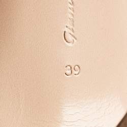 Pre Owned Gianvito Rossi Beige Suede Portofino Ankle Strap Sandals Size 39