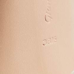 Pre Owned Gianvito Rossi White Patent Leather and PVC Odyssey Sandals Size 38.5