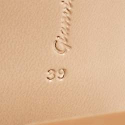 Pre Owned Gianvito Rossi White Leather Minas Sandals Size 39