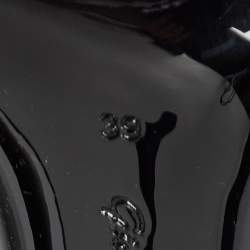 Pre Owned Gianvito Rossi Black PVC Spice Sandals Size 39