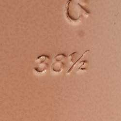 Pre Owned Gianvito Rossi Pink Leather Wynn Mules Size 38.5