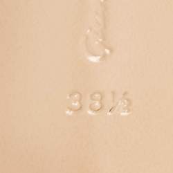 Pre Owned Gianvito Rossi White Leather Sylvie Sandals Size 38.5