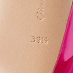 Pre Owned Gianvito Rossi Metallic Pink Leather Aura Sandals Size 39.5