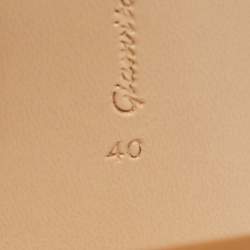 Gianvito Rossi White Leather Minas Sandals Size 40