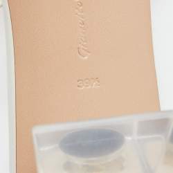 Pre Owned Gianvito Rossi White Leather Cosmic Sandals Size 39.5