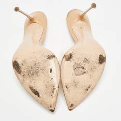 Pre Owned Gianvito Rossi Transparent PVC Elle Slide Sandals Size 39