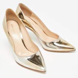 Gianvito Rossi Gold Leather Gianvito Pumps Size 35