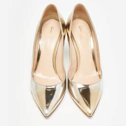 Gianvito Rossi Gold Leather Gianvito Pumps Size 35