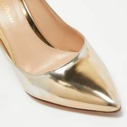 Gianvito Rossi Gold Leather Gianvito Pumps Size 35