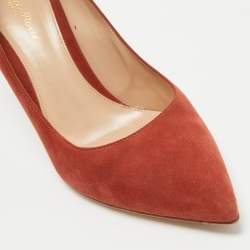 Pre Owned Gianvito Rossi Brown Suede Gianvito Pumps Size 40