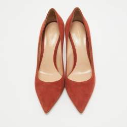 Pre Owned Gianvito Rossi Brown Suede Gianvito Pumps Size 40