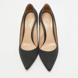 Gianvito Rossi Black Fabric Pointed Toe Pumps Size 40