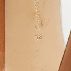 Gianvito Rossi Nude/Black Patent Leather And PVC Plexi Pointed Toe Pumps Size 38