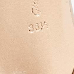 Pre Owned Gianvito Rossi Dull Gold Leather Gianvito 105 Pumps Size 36.5